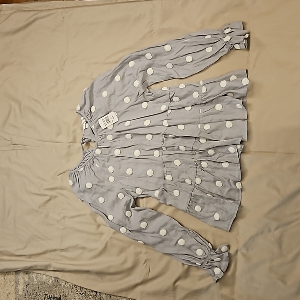Boutique blouse, with keyhole tie in back, New with tags
